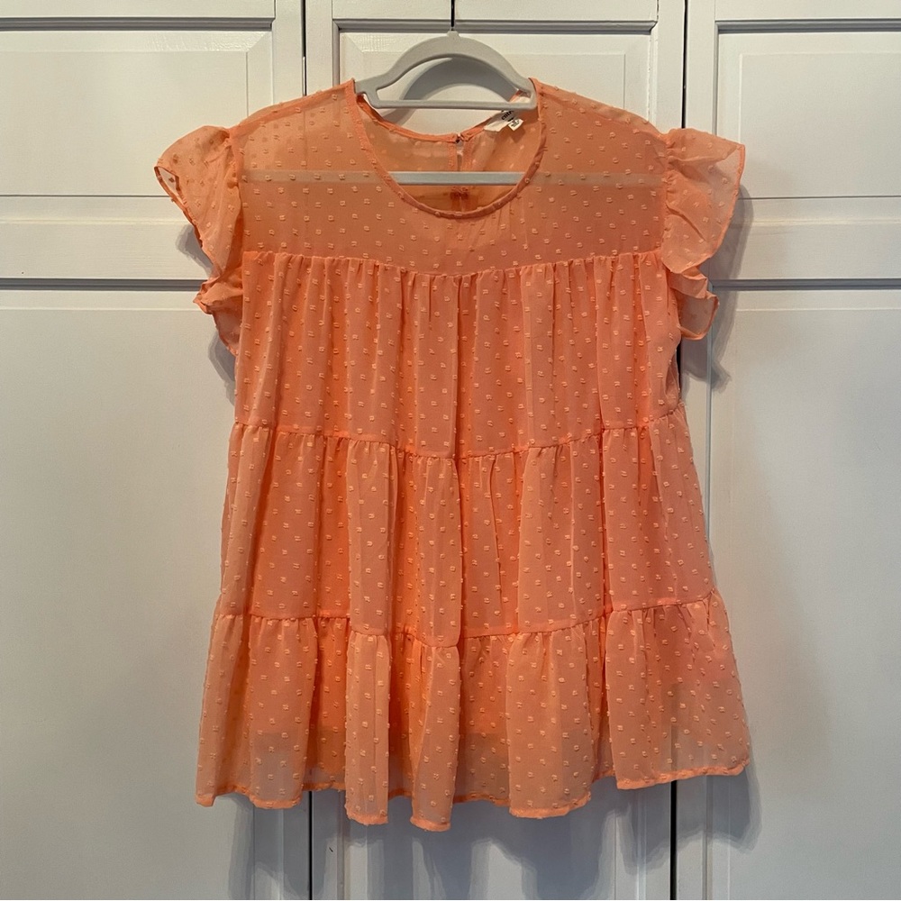 Entro Orange Dotted Top